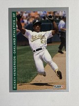 Rickey Henderson 1993 Fleer Fruit of the Loom #294  Baseball Card - £1.00 GBP