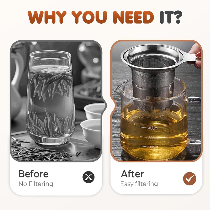 Stainless Steel Tea Infuser Strainers, 2025 New Tea Strainers & Filters for Loos Item image 2