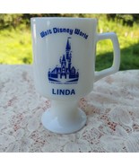 Vintage Walt Disney World Souvenir Milk Glass Mug with the Name LINDA - £18.67 GBP