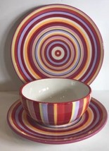Home Target Rainbow 2 Dinner Plates 2 Salad Plates 2 Soup/Cereal Bowls - £39.56 GBP