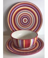 Home Target Rainbow 2 Dinner Plates 2 Salad Plates 2 Soup/Cereal Bowls - £38.91 GBP