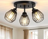 3-Light Kitchen Light Fixtures Ceiling Mount, Adjustable Multi-Direction... - $57.94