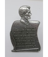 Schoolorama Metal Abraham Lincoln Declaration of Independence Plaque RARE - €25,63 EUR