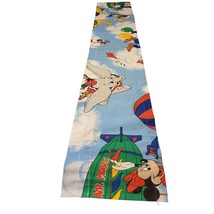 Vintage Disney Mickey Air Mobile Window Valance 66 in x 11 in Dumbo Minnie - £19.27 GBP