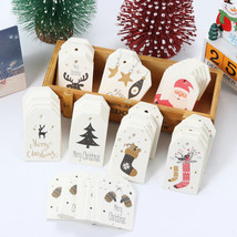 Etiquetas Kraft DIY Navidad Papel Envolver Regalos Colgantes Tarjetas Pa... - $6.98+