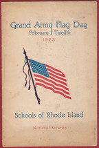 Grand Army Flag Day 1923 Rhode Island Schools Booklet - Illustrated, 32 ... - £9.56 GBP