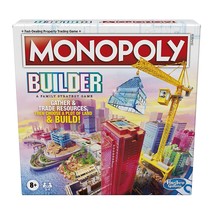 Monopoly Builder Board Game, Board Games for Kids and Adults, Strategy Games, Fa - £24.99 GBP