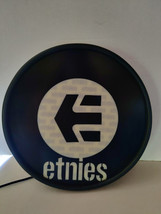 Vtg Round Etnies Skate Shoe Store Display Illuminating Lighted Sign Rare - £197.53 GBP