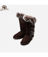 K.Signature Women&#39;s Grace Tall  Australian Sheepskin Winter Fur Boots - £156.59 GBP