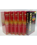 Sealed VHS Blank Tapes T-120 6 Hour Sylvania SX-Gold High Quality Lot of... - £12.95 GBP