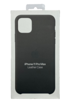 Genuine Apple iPhone 11 Pro Max 6.5'' Leather Case Black MX0E2ZM-A - $11.71