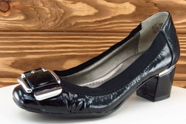 Me Too Women Sz 5 M Black Pump Patent Leather Shoes Pria 2 - £15.68 GBP