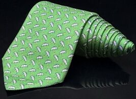 ROBERT TALBOTT - EXTRA LONG Men’s Tie w/ Umbrella all over design GREEN - $24.15