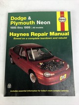 Haynes Repair Manual 30034 Dodge &amp; Plymouth Neon 95-99 Service Repair Wo... - £10.21 GBP