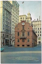 Postcard Old State House Site Of Boston Massacre Boston Massachusetts - £3.69 GBP