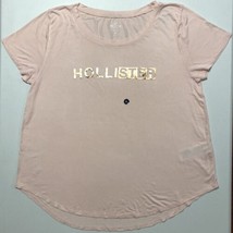 NWT HOLLISTER California Women’s Easy Tee Light Pink T-Shirt size XL - £11.12 GBP
