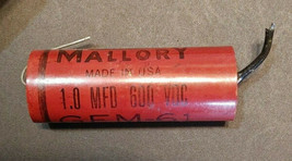 1.0MFD 1000NF 600V MALLORY GEM-61 CAPACITOR TESTED - £7.19 GBP