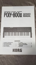 GENUINE KORG PROGRAMMABLE POLYPHONIC SYNTHESIZER POLY-800II POLY-800 2 S... - $17.99