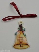 Longaberger Pottery 2003 Merry Christmas Basket Tie On Collectible Home ... - £9.29 GBP