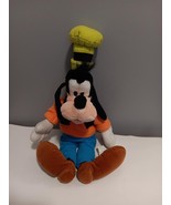 Vintage 17&quot; Plush Walt Disney World Goofy Orange Shirt Lime Green Hat &amp; Tag - $225.80 MXN