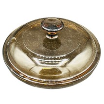 ✨VTG Pyrex Corning Vision V-1-C Amber Replacement Lid for 1.5 Liter Sauc... - $13.29