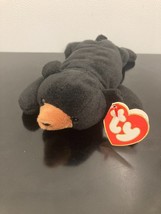 Retired  *Blackie*  1995 Ty Beanie Baby ~ 6” Black Bear~ 3rd Gen. ~ Preowned ~ - £37.22 GBP