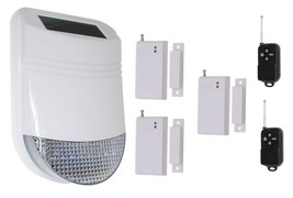 Solar Siren Wireless HY House Alarm Kit 1 (Solar Siren acts as Control Panel) - £156.68 GBP