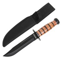 Munetoshi 12&quot; Full Tang Clip Point Fixed Blade Marines Combat Knife with... - £11.63 GBP