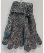 Time And Tru Womens&#39; Marled Knit Touch Gloves, Multicolor One Size - $12.86