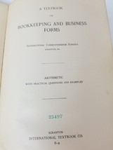 1901 Bookkeeping and Business Forms Textbook International Correspondence School - £14.90 GBP