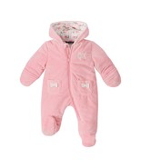 Calvin Klein 6/9 months Baby Girl One Piece Pink Soft Plush Snow Suit NWT - £23.25 GBP