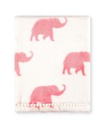 Levtex Baby Malawi Blush Pink Blanket Blanky Elephants NEW Lovey - $33.94