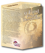 NEW! 9 First Friday Devotions - Prayer Card / 3&quot; x 6&quot; folded (c) - $64.20 MXN+