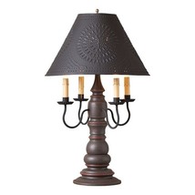 Bradford Lamp in Americana Espresso with Textured Metal Shade image 2