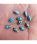 GTL Certified 7x14 MM MARQUISE BLUE COPPER TURQUOISE GEMSTONE LOT 50 pie... - £47.55 GBP