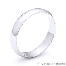 4mm Plain Dome Wedding Band in Plain Solid 925 Sterling Silver - Men&#39;s /... - $22.46+