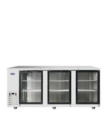 Atosa MBB90GGR 90&quot; 3 Glass Doors Back Bar Beer Cooler Stainless Free Lif... - $3,750.00