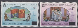 ZAYIX Tristan da Cunha 2220-221 MNH Silver Jubilee Queen Elizabeth 2- 071422S109 - £3.01 GBP