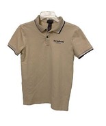 H&amp;M Beige Knit Polo Shirt Mens Size Extra Small XS Cotton Preppy Casual - £6.93 GBP