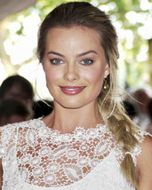 Margot Robbie smiling candid pose in white dress 24X36 Poster - £22.91 GBP