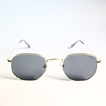SOJOS Sunglasses SJ1072 C6 JL 51-21-149 retro gold frame slim N9 - $12.09