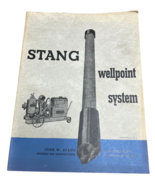 Stang Wellpoint Dewatering Unwatering System Ground Water Vintage 1950 Book - $199.99
