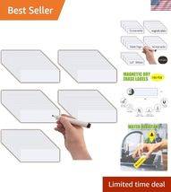 Dry Erase Magnetic Name Tags,Magnets for Classroom1x3",Pack of 100,Write... - $43.98