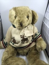 Russ Bears From The Past Christmas Reindeer Sweater Bear Large Padsworth - £14.20 GBP