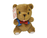 VINTAGE 1986 SANRIO MELODY FRIEND MUSICAL BROWN TEDDY BEAR STUFFED ANIMA... - $141.55