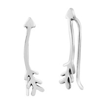 Stylish and Trendy Arrow Sterling Silver Crawler Earrings - £7.41 GBP