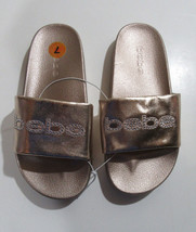 Bebe Felizia Slide Sandals Flip Flops Rose Gold - $34.99