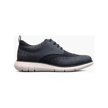 Nunn Bush Stance Knit Wingtip Oxford Walking Shoes Navy Multi 85072-492 image 4