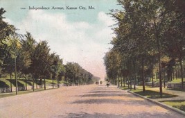 Independence Avenue Kansas City Missouri MO 1909 Postcard B11 - £2.35 GBP