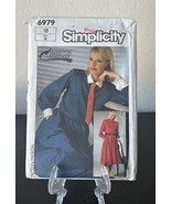 Vtg Simplicity Dresses Pattern 6979 Misses Sz 10 Uncut FF - $7.91